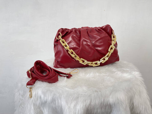 AAFROSE RED CLOUD BAG