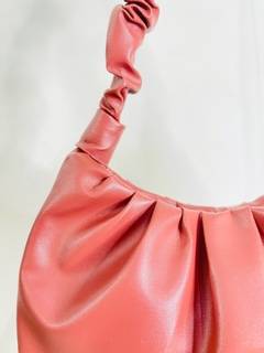 AAFROSE Pleated mud baguette bag