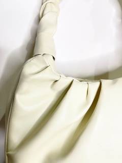 AAFROSE WHITE PLATED BAGUETTE BAG