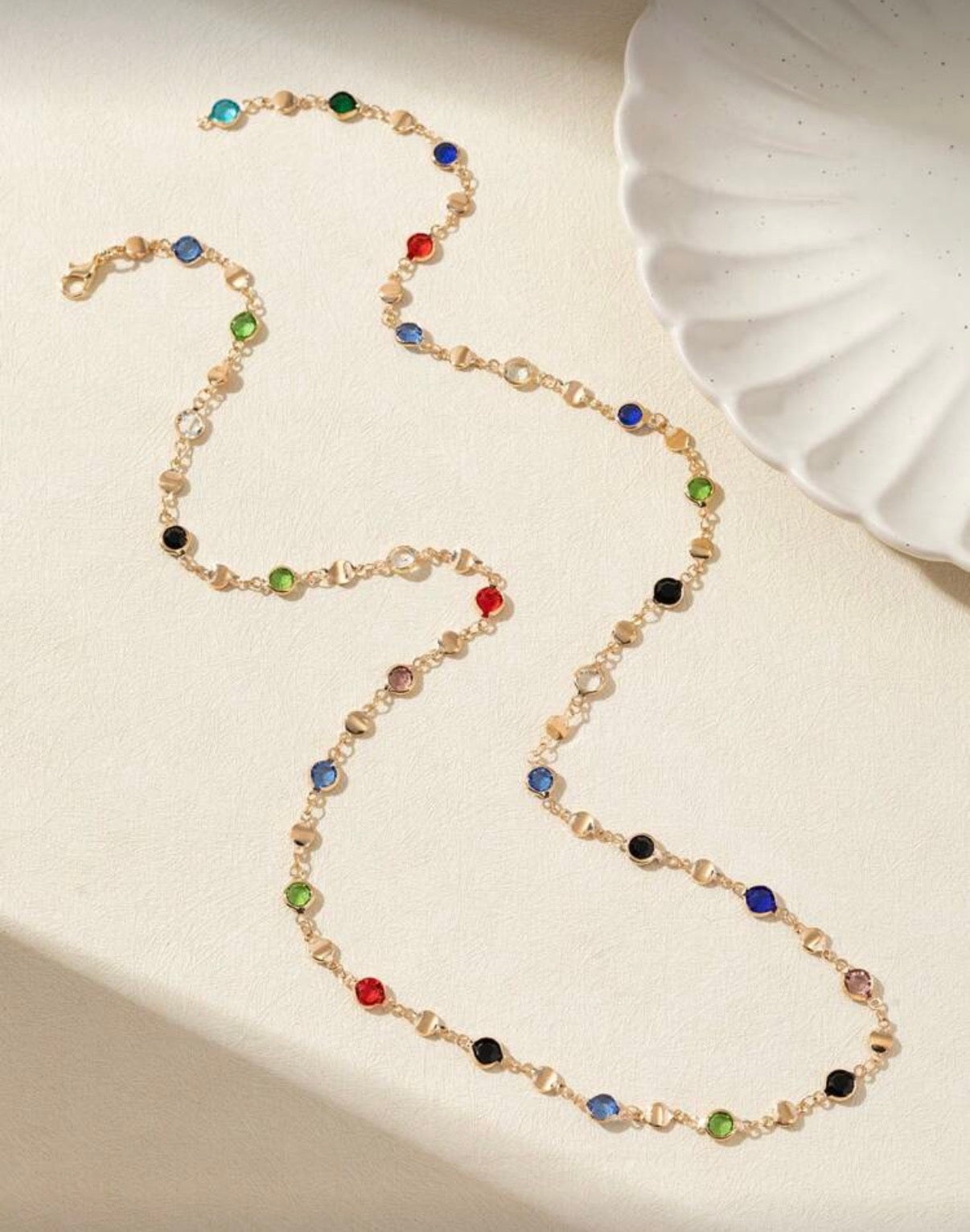 1pc Golden/Silver Women's Long Y-Shaped Necklace Party Accessory, Deep V Plunge Sparkling Pendant For Date, Anniversary, Birthday, Holiday, Boho Elegant Luxury Chic, Fashion & Feminine