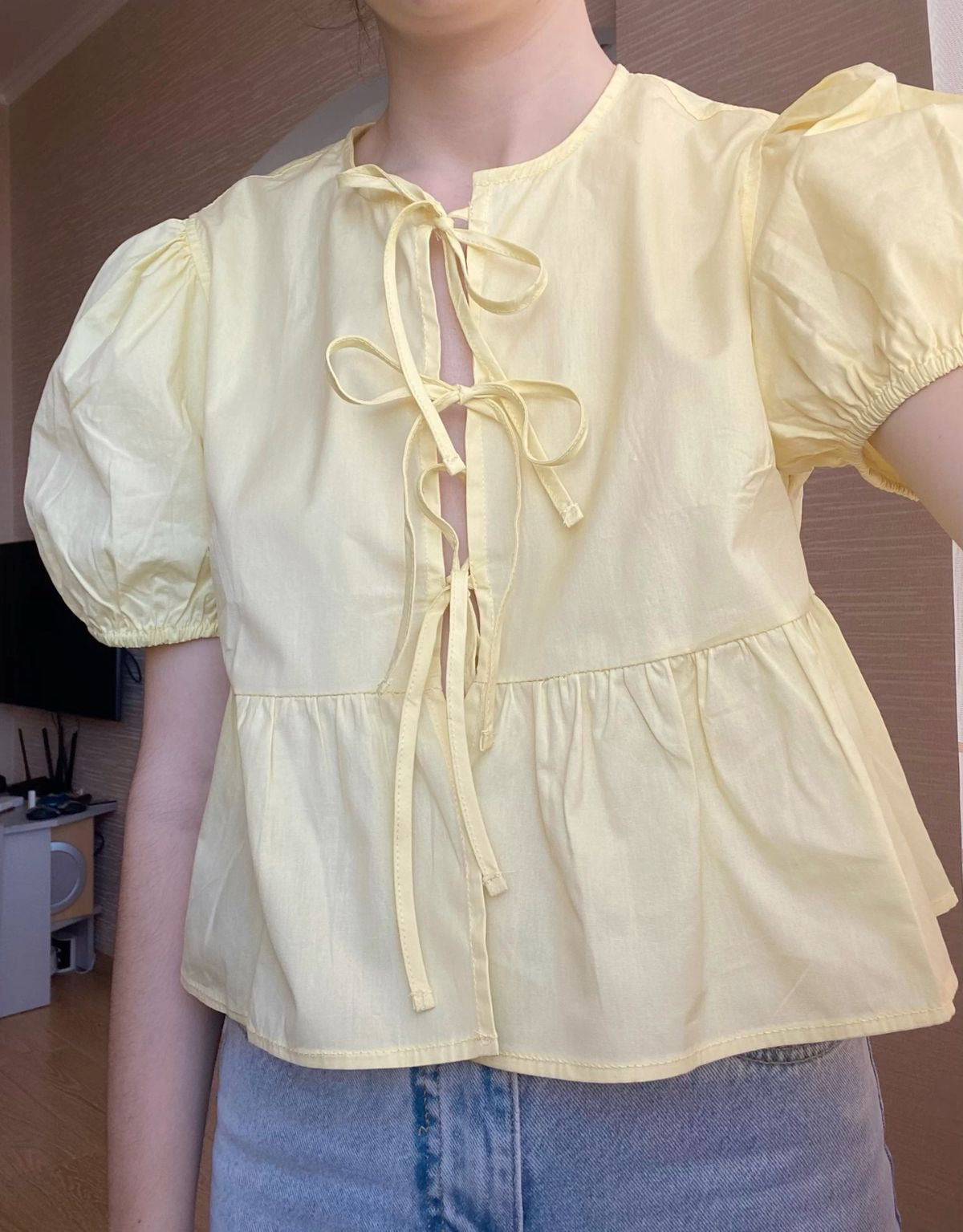 Aafrose Bow-Tie Blouse