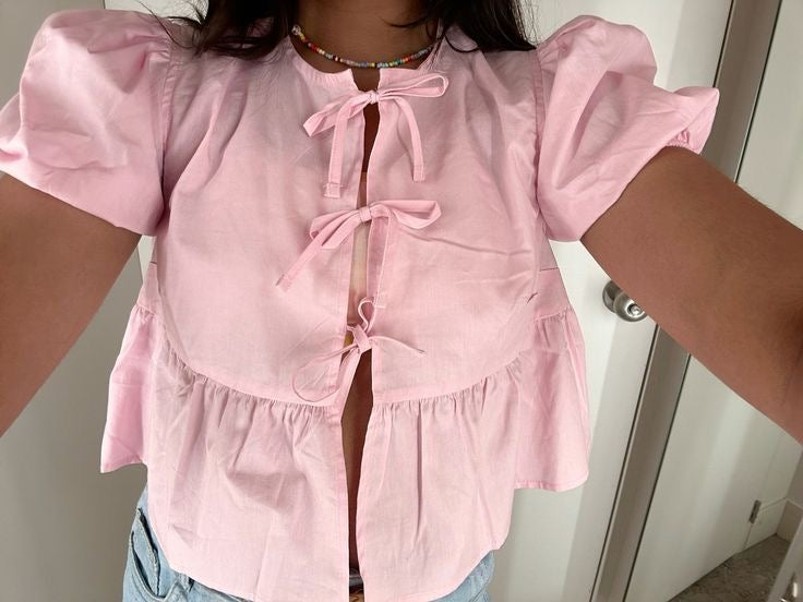 Aafrose Bow-Tie Blouse