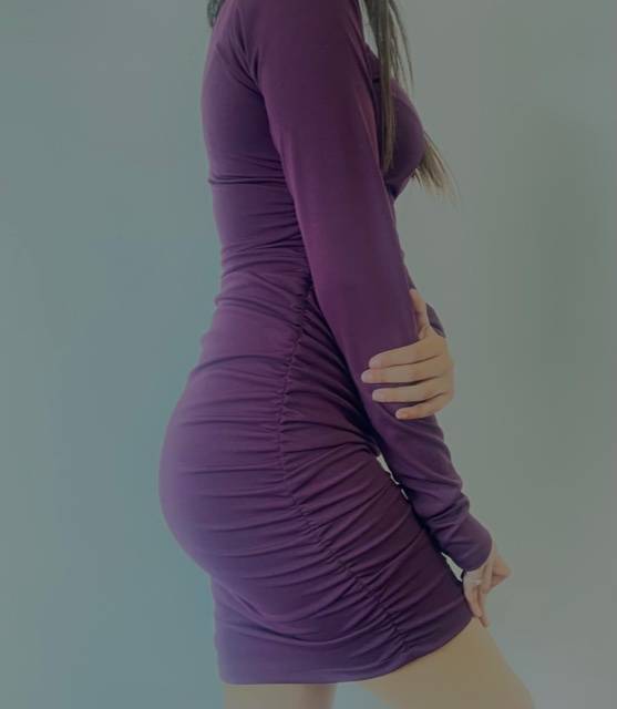 AAFROSE wine rucched bodycon dress