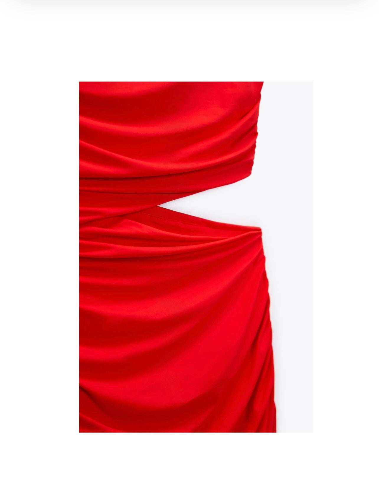 AAFROSE Red cutout side slip maxi dress